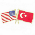USA & Turkey Flag Pin